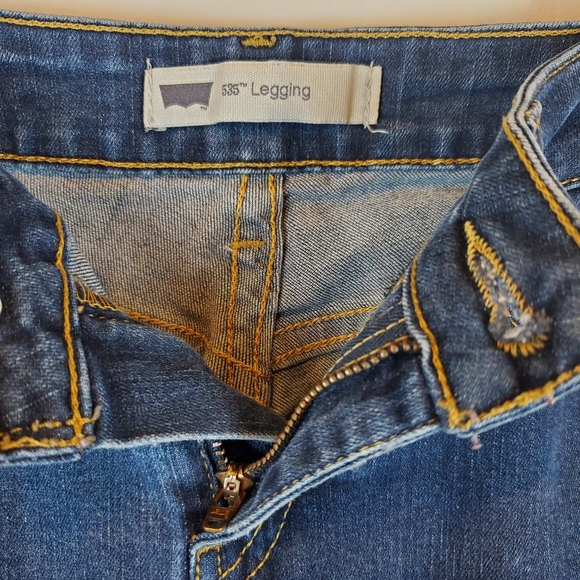 Womens Levi's 535 Medium Wash Stretch Leggings Pants Size 5M 29"inseam SHARP! - Picture 5 of 6